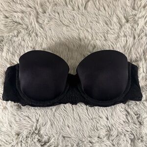 Wonderbra Classic Black Strapless Bra